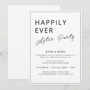 Bold Sans Serif Funny Business Card happily ever