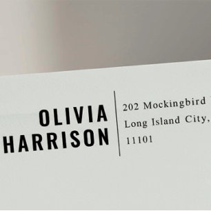 Bold Sans Serif Return Address Self-inking Self Stamp