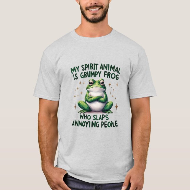 Bold & Sassy Frog Quote Graphic T-Shirt (Front)