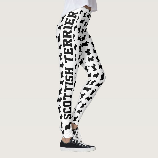 Bold Scottish Terrier Leggings (Right)