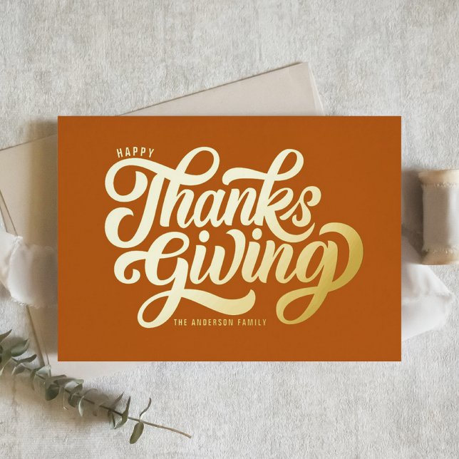 Bold Script Orange Happy Thanksgivin (Creator Uploaded)