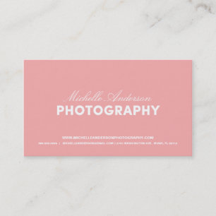 BOLD & SCRIPT   PHOTOGRAPHY BUSINESS CARD