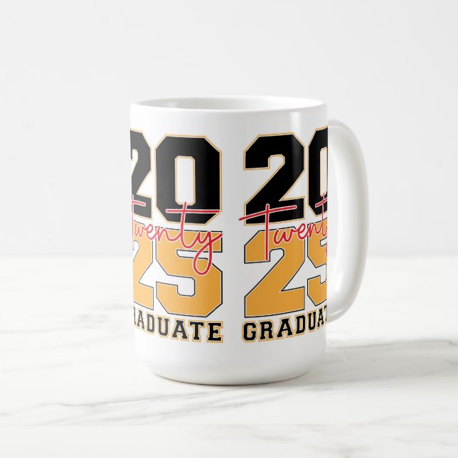 Bold Senior 2025 Coffee Mug (Front Right)