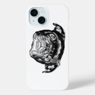 Bold Shaded Pug Phone iPhone 15 Case