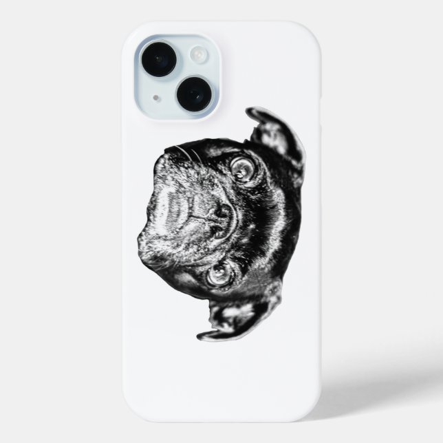 Bold Shaded Pug Phone Case-Mate iPhone Case (Back)