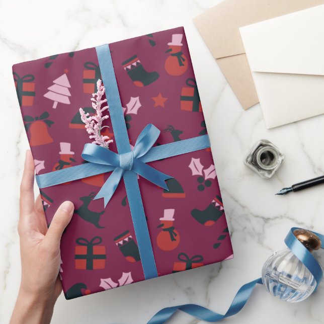 Bold Shimmering Monogram Contemporary Wedding Than Wrapping Paper (Gifting)