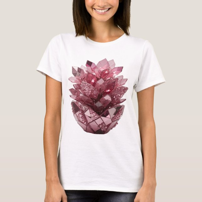 Bold Silver ABSTRACT ART Graphic Design v2 T-Shirt (Front)