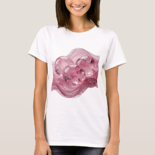 Bold Silver GLASS BALLS IN LIQUID Quote Design T-Shirt