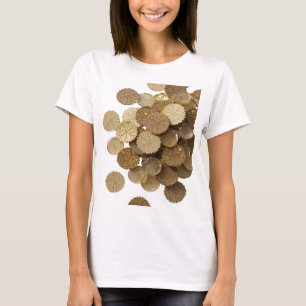 Bold Silver GOLDEN LEAVES Bold Design T-Shirt