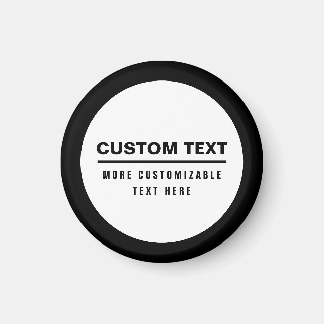 Bold Simple Customisable Text Template  Magnet (Front)