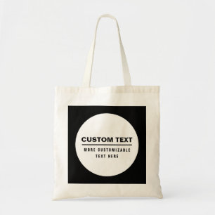 Bold Simple Customisable Text Template  Tote Bag