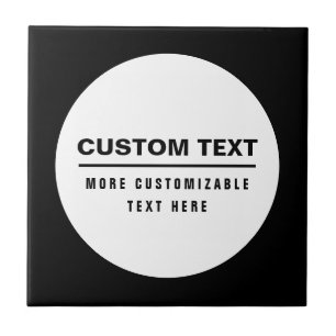 Bold Simple Customizable Text Template  Tile