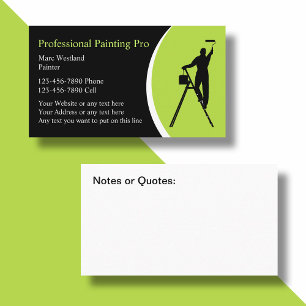 Bold Simple House Painter Business Cards