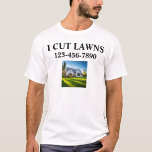 Bold Simple Lawn Service Work Shirts