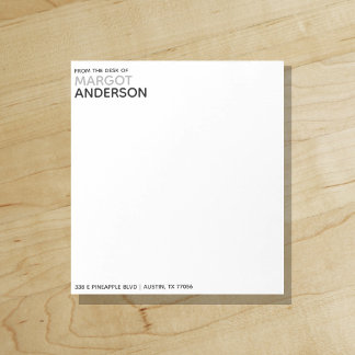 Bold Simple Minimalist Chic | From the Desk of Notepad