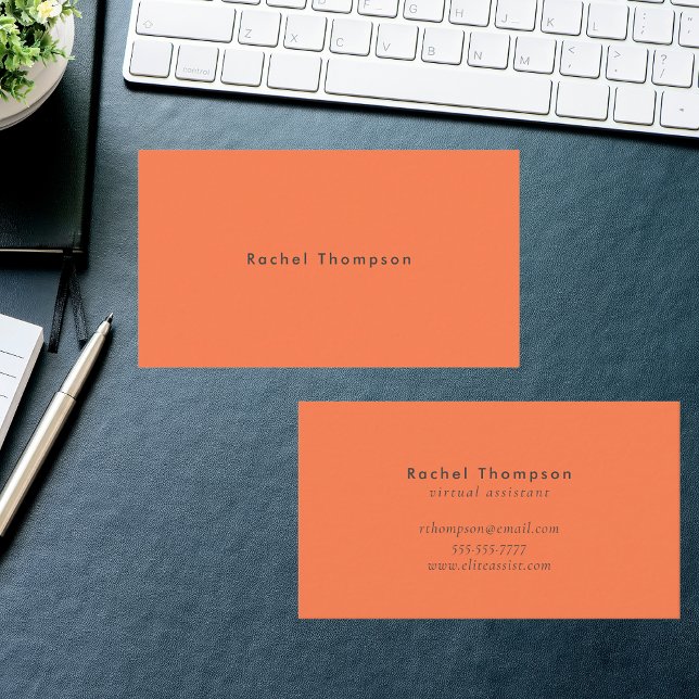 Bold Simple Modern Minimalist Business Card (Creator Uploaded)