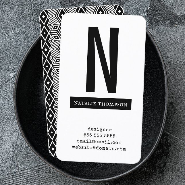 Bold Simple Trendy Professional Modern Minimalist Business Card (Creator Uploaded)