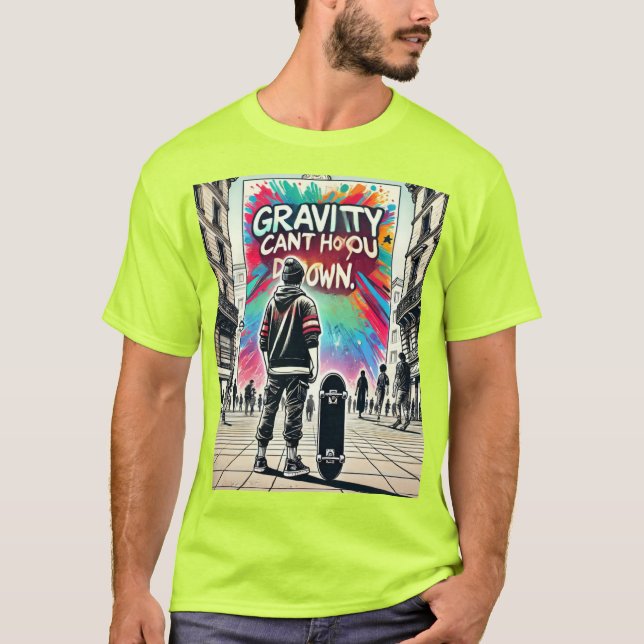 Bold Skateboard T-Shirt – Perfect for Skaters (Front)