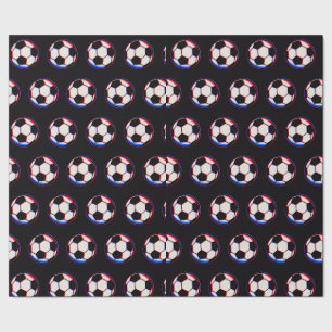 Bold Soccer Ball Wrapping Paper