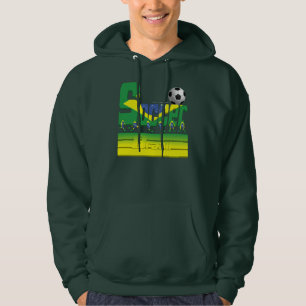 Bold Soccer Brazil Men's Hoodie