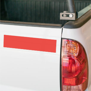 Bold Solid Red Background Bumper Sticker