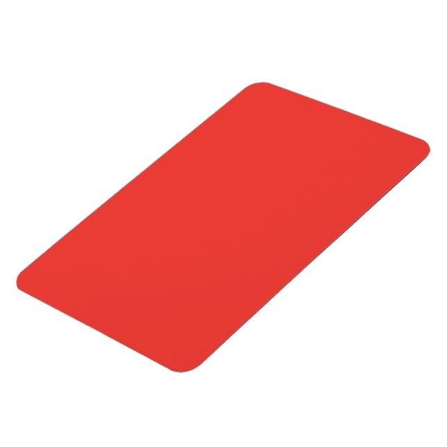 Bold Solid Red Background  Magnet (Left Side)