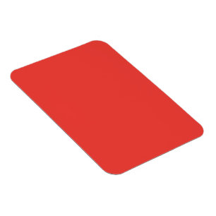 Bold Solid Red Background Magnet