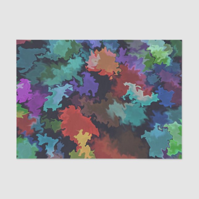 Bold Splash  Marbled Print Tissue Paper (Front)