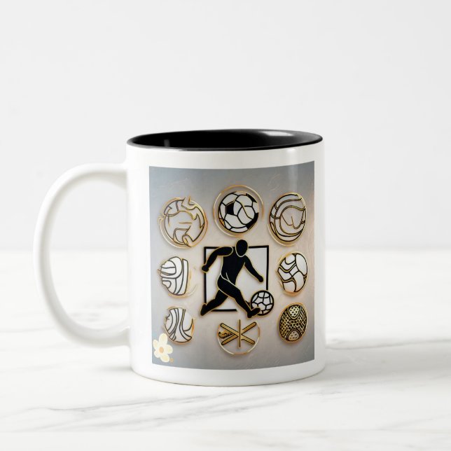 "Bold Sports Designs" Two-Tone Coffee Mug (Left)