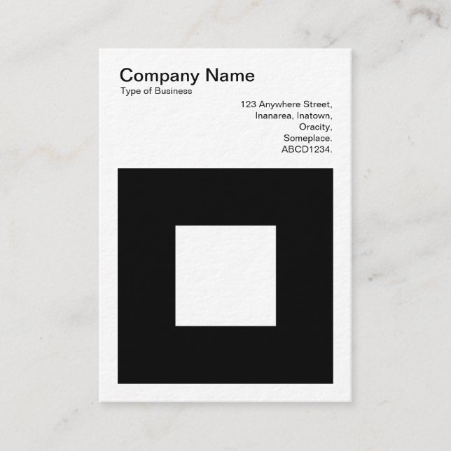 Bold Square Business Card (Front)