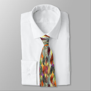 Bold Stained Glass Art Tie