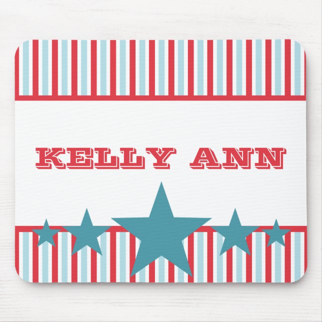Bold Stars and Stripes Mousepad (Front)