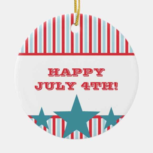 Bold Stars and Stripes Ornament (Front)