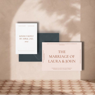 Bold Statement Wedding Invitation