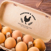 Rustic Family Farm Egg Carton Expiry Date Stamp