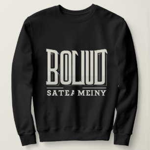 Bold Streetwear Typography – Black & White Urban T Sweatshirt