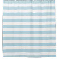 Bold Stripe aqua Shower Curtain