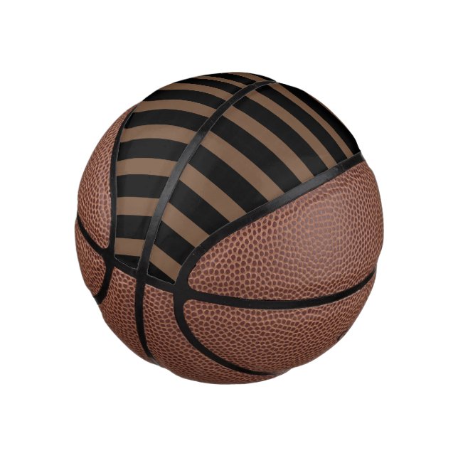 Bold Stripe Mini Basketball for Indoor Play (Angled)