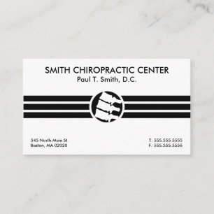 Bold Stripes Chiropractic Business Cards