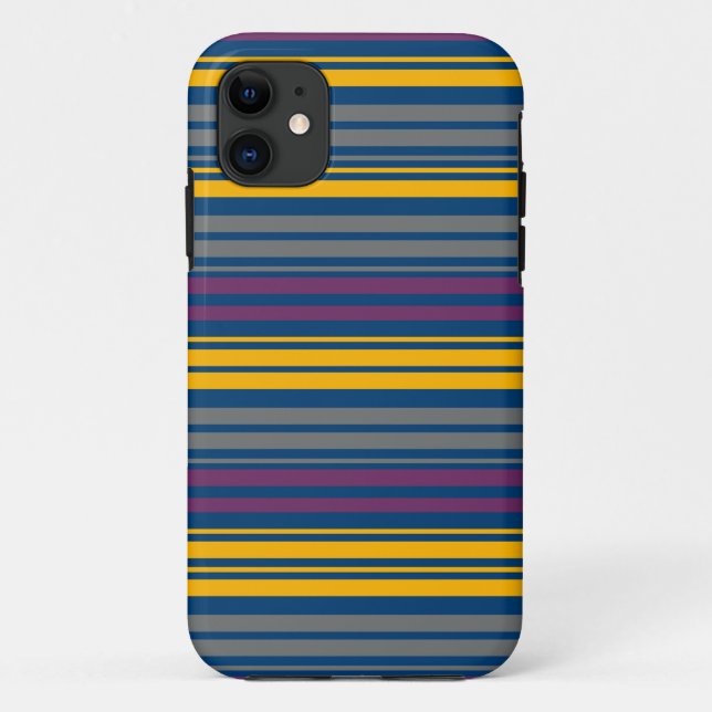Bold Stripes Modern Elegant Case-Mate iPhone Case (Back)