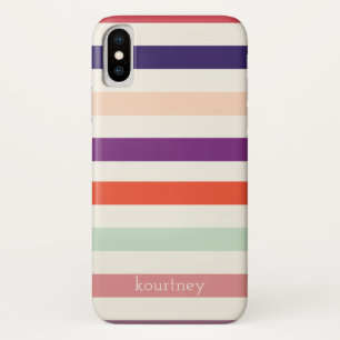Bold Stripes Monogram Case-Mate iPhone Case
