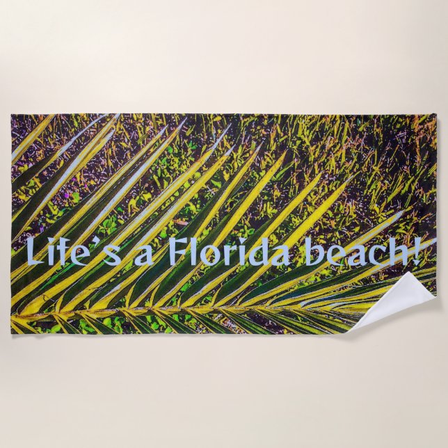 Bold Stripes of Palm Beach Towel (Front)
