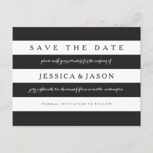 Bold Stripes Save the Date