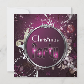 Bold Stylish & Modern Christmas Party Invitation