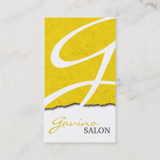 Bold Stylish & Modern Monogram Salon Business Card