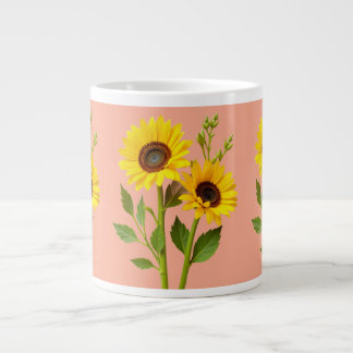 Bold Sunflower Floral Speciality Mug