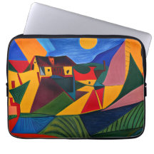 Bold sunset Picasso art