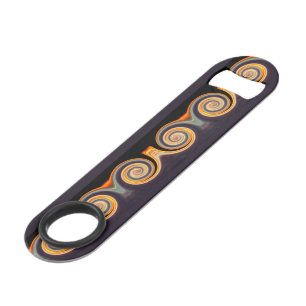 Bold Sunset Spiral Fractal Ribbon