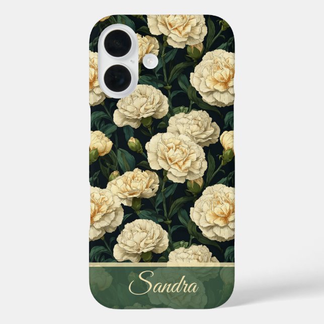 Bold Surprise Birthday Carnation Flower Name Case-Mate iPhone Case (Back)