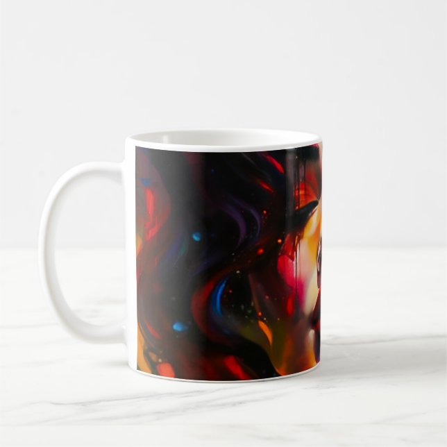Bold Surreal Portrait  Coffee Mug (Left)